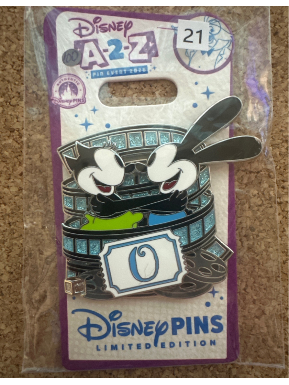 2026 Disney A-Z Event Alphabet Collection Pin - Oswald LE 650